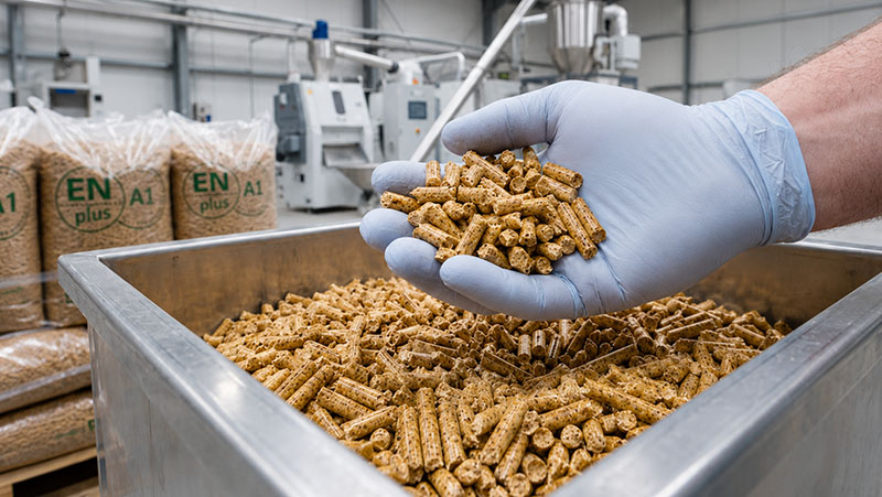 Holzpellets in der Fertigung